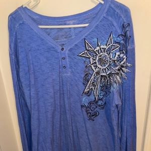 Affliction long sleeved shirt
